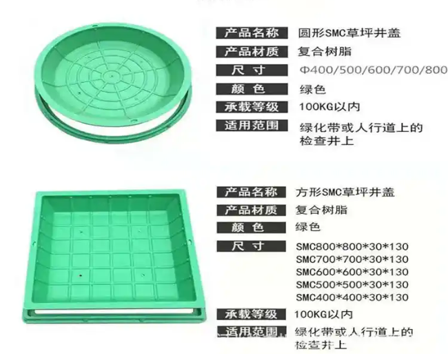 长武树脂复合种植井盖展示